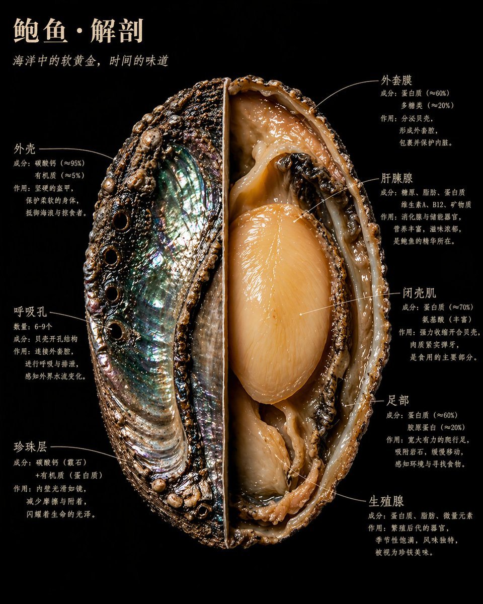 資訊圖提示詞：食材博物標本解剖圖，一半外觀一半剖面+三行式成分標註（gpt-image-2）