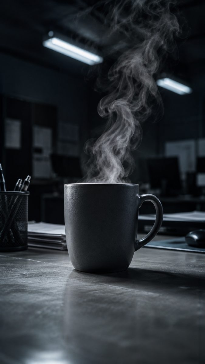 可灵提示词：痛点反转广告视频（烫嘴马克杯 → 黑场硬切 → 控温保温杯）