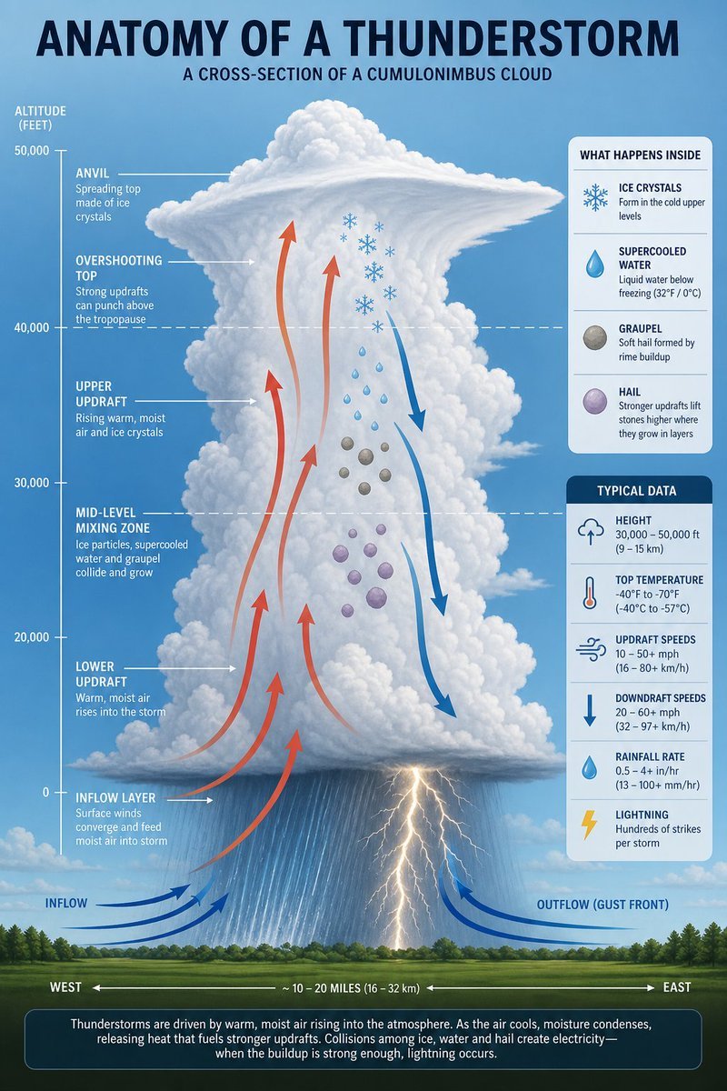 科普信息图提示词：雷暴云剖面图（分层标注 + 数据卡片）（gpt-image-2）