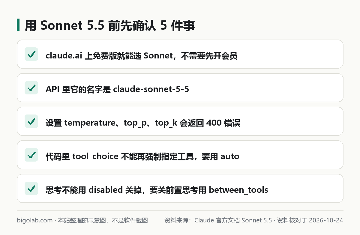 用 Sonnet 5.5 前先确认的 5 件事